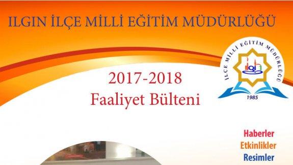 İlçe Milli Eğitim Müdürlüğümüzün 2017-2018 Faaliyet Bülteni